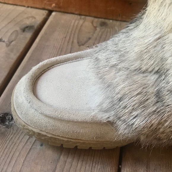 Coach Maryann Tan Rabbit Fur Boots - Picture 13 of 16